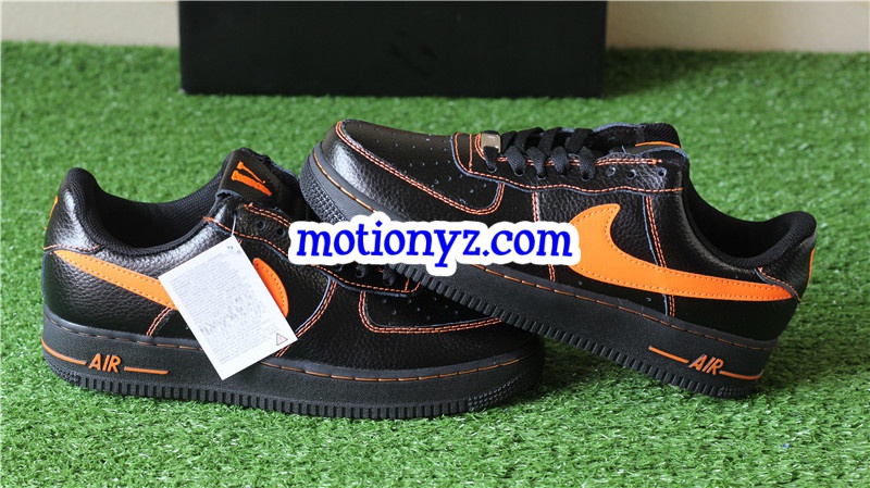 Special Field vlone X Air Force 1 Low Black Orange